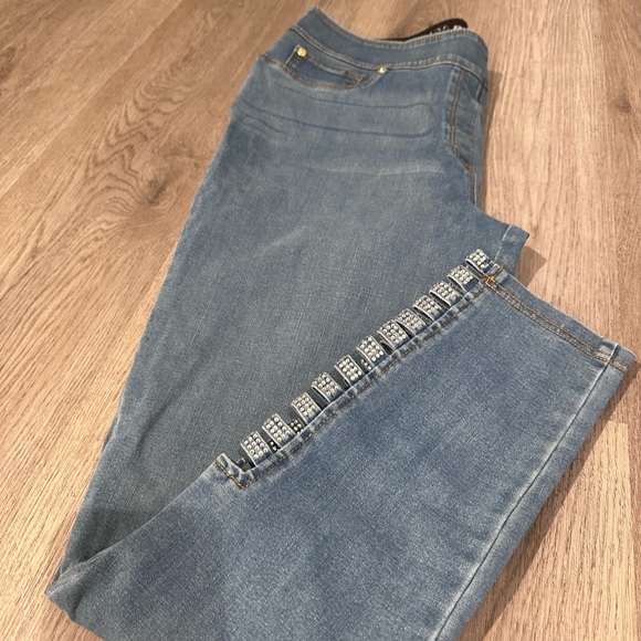 L14/16 Luxe Denim Stretch Jegging Blue Jeans - Picture 6 of 10